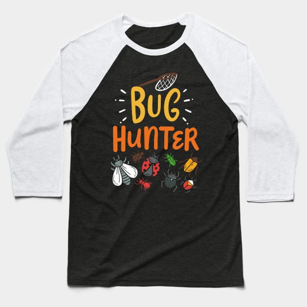 Bug Hunters Entomologist Entomology Insect Ladybug Baseball T-Shirt by KAWAIITEE